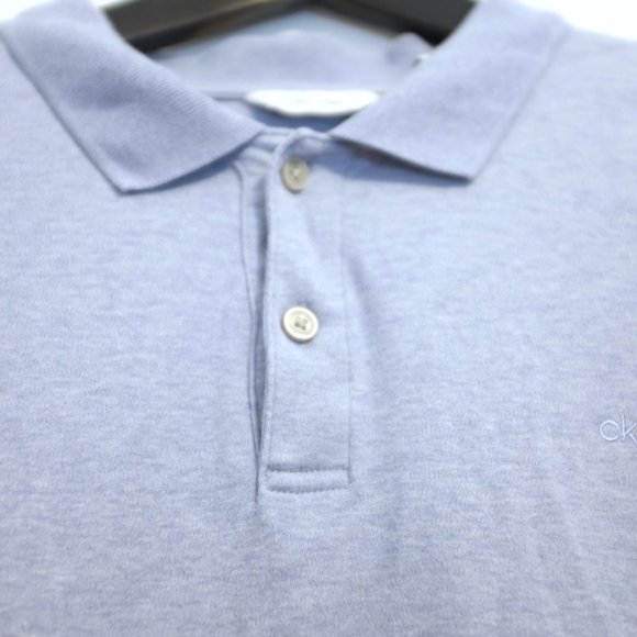 COPY - Calvin Klein Men's Liquid Touch Polo, Serenity, Large - Picture 4 of 11